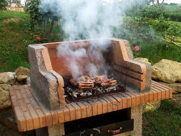 A barbecue of organic meat