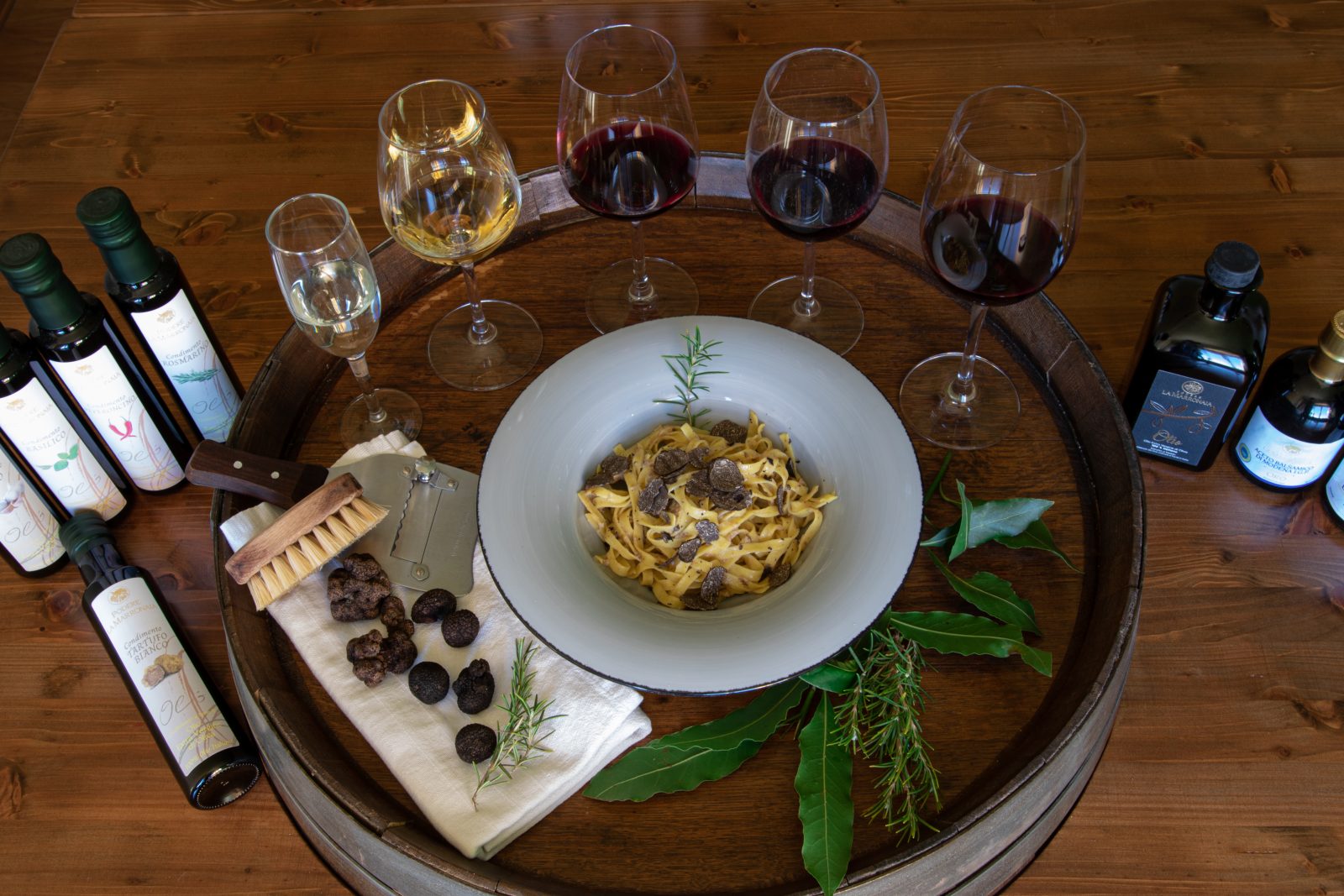 Truffle Lunch, Wine and Olive Oil Tasting at the Vineyard