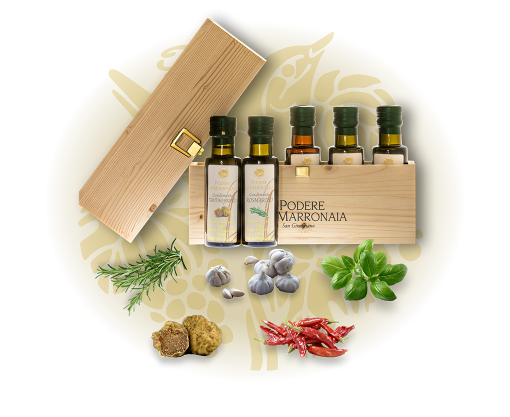 Infused Extra Virgin Olive Oil Collection by La Marronaia