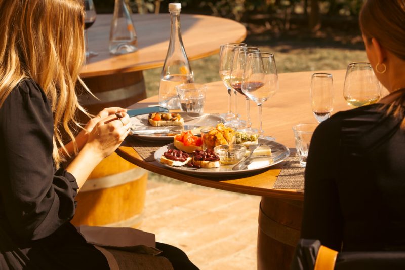 Wine Tasting With Food and Beautiful View of San Gimignano Towers.