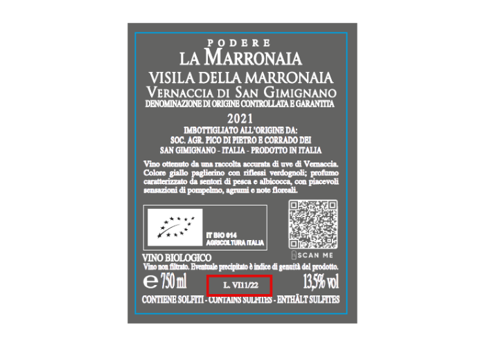 Progetto senza titolo 6 1 - La Marronaia - how to read a wine label